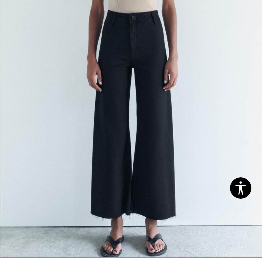 ZARA Marine High Waisted Sailor Jeans